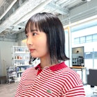 【CAF 照下 黒髪切りっぱなしボブ】