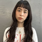 ノンアルカリカラーを使用したナチュラルロング。