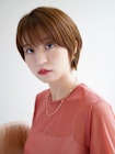 丸みマッシュショート　フェミニンショート
