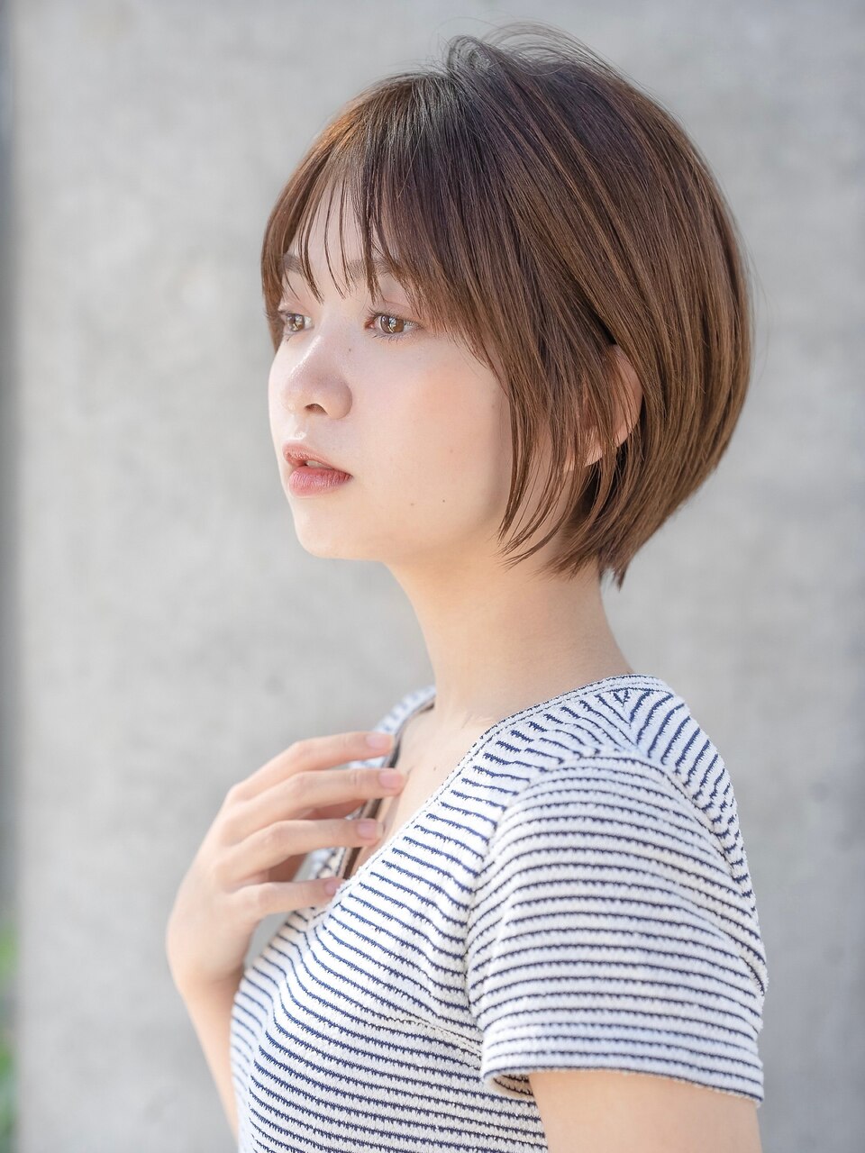 前髪あり大人ショートボブ20代30代40代【AIN.表参道】川原大地