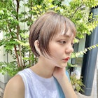 マッシュショート×アッシュベージュ