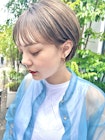 マッシュショート×アッシュベージュ