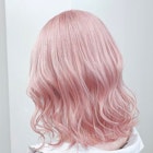 ba1305_ピンクアッシュホワイトラベンダーロブヘアボブウルフ