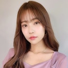 可愛いワンホンヘア ロングヘア*艶カラー ピンクベージュ