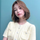 立ち上げバングでクールに!少し強めな韓国ボブ