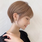 【津賀 涼】大人ショート美髪ネビージュ大人かわいい