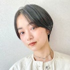 暗髪ハンサムショート