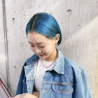 ミニボブ×ターコイズブルー