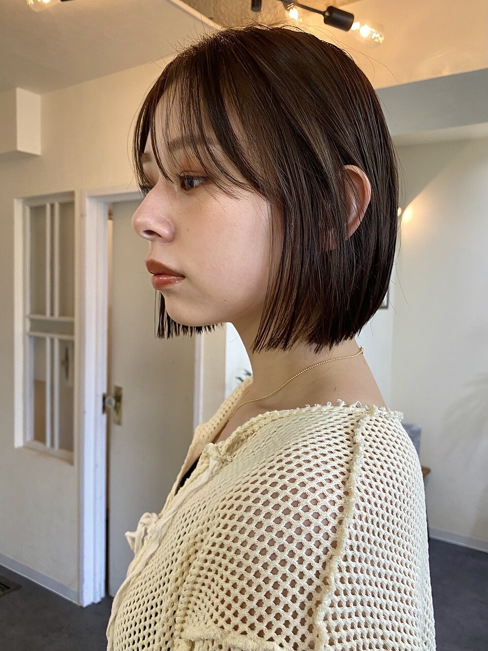 ラベンダーアッシュ × ナチュラルボブ