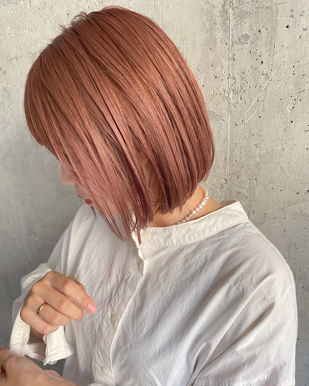 ピンクベージュ×ケアブリーチ