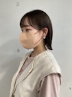 【表参道Avenz】切りっぱなしボブ、外ハネ、オリーブベージュ