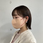 【表参道Avenz】切りっぱなしボブ、外ハネ、オリーブベージュ