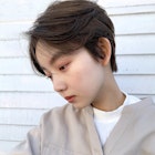 大人可愛い かき上げ ハンサムショート