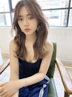 シースルーバング×小顔おくれ毛　韓国風くびれロングヘア