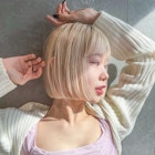 ブロンドボブ_ホワイトグレージュネビージュこなれミディ_9144