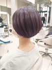 大人マッシュレイヤー×ブルーベリーパープルブラウン