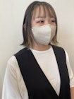 前髪サイドインナーカラー◎グレージュ×ミルクティーベージュ