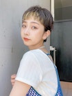 オン眉パーマスタイル_ホワイトグレージュネビージュ_29242