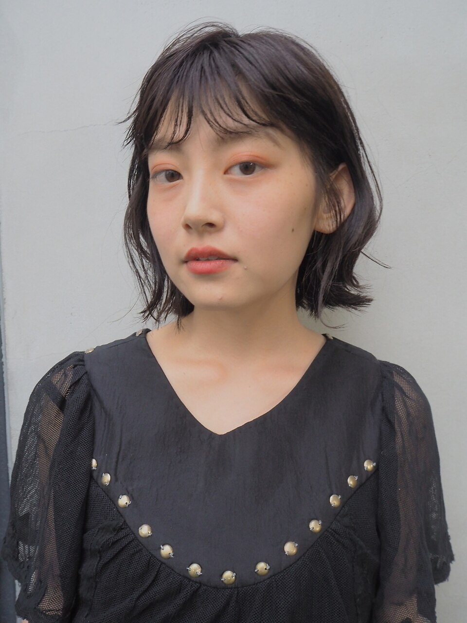 黒髪×ナチュラルレイヤー