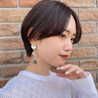 大人可愛い毛流れハンサムショート_ネビージュ20代30代40代