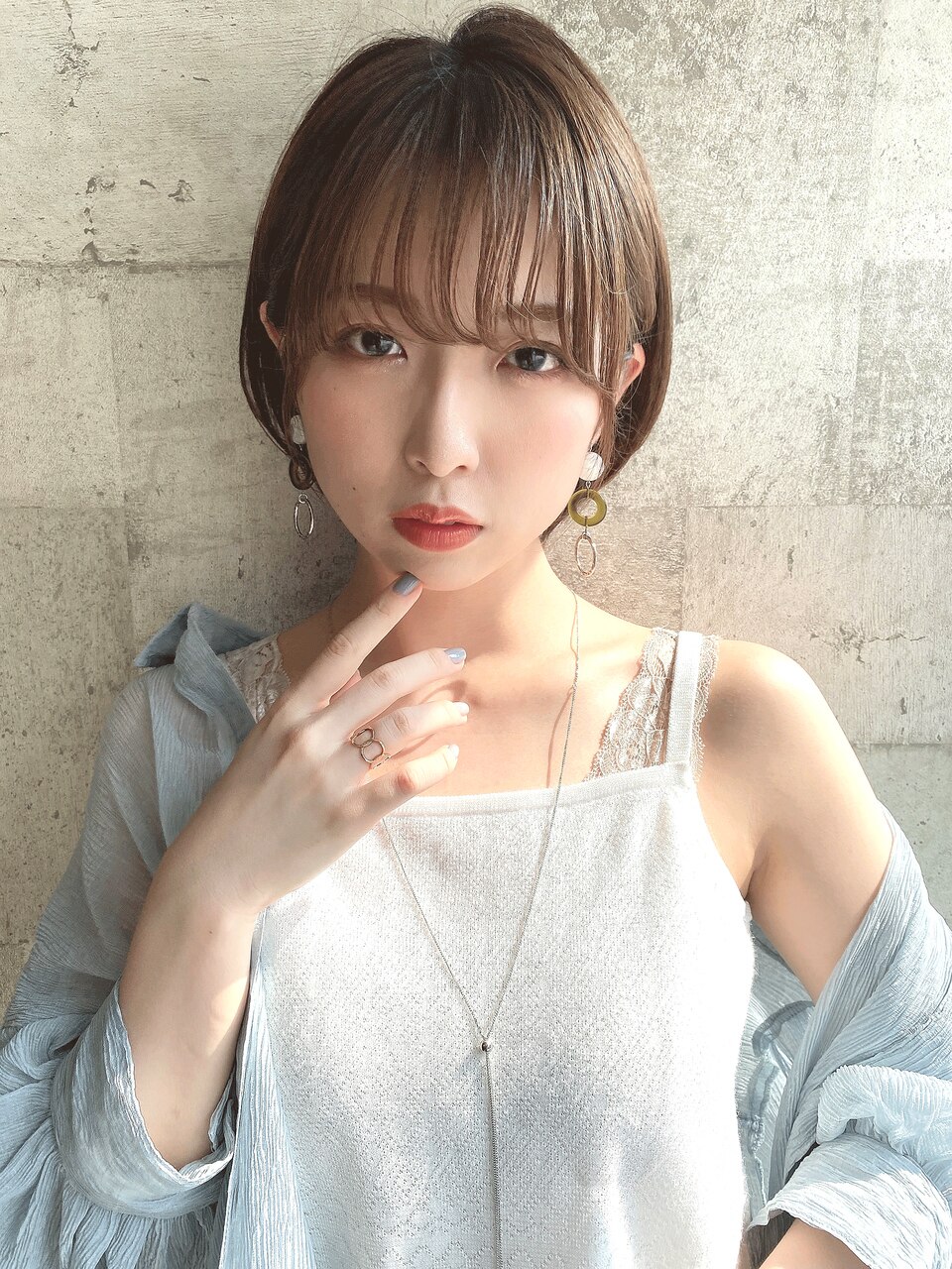 [The C 重田悠作] 前髪あり 前下がりショート 小顔◎