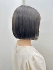 前下がり切りっぱなしボブ×オリーブブラウン