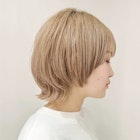 マッシュウルフ マッシュショート ベージュ