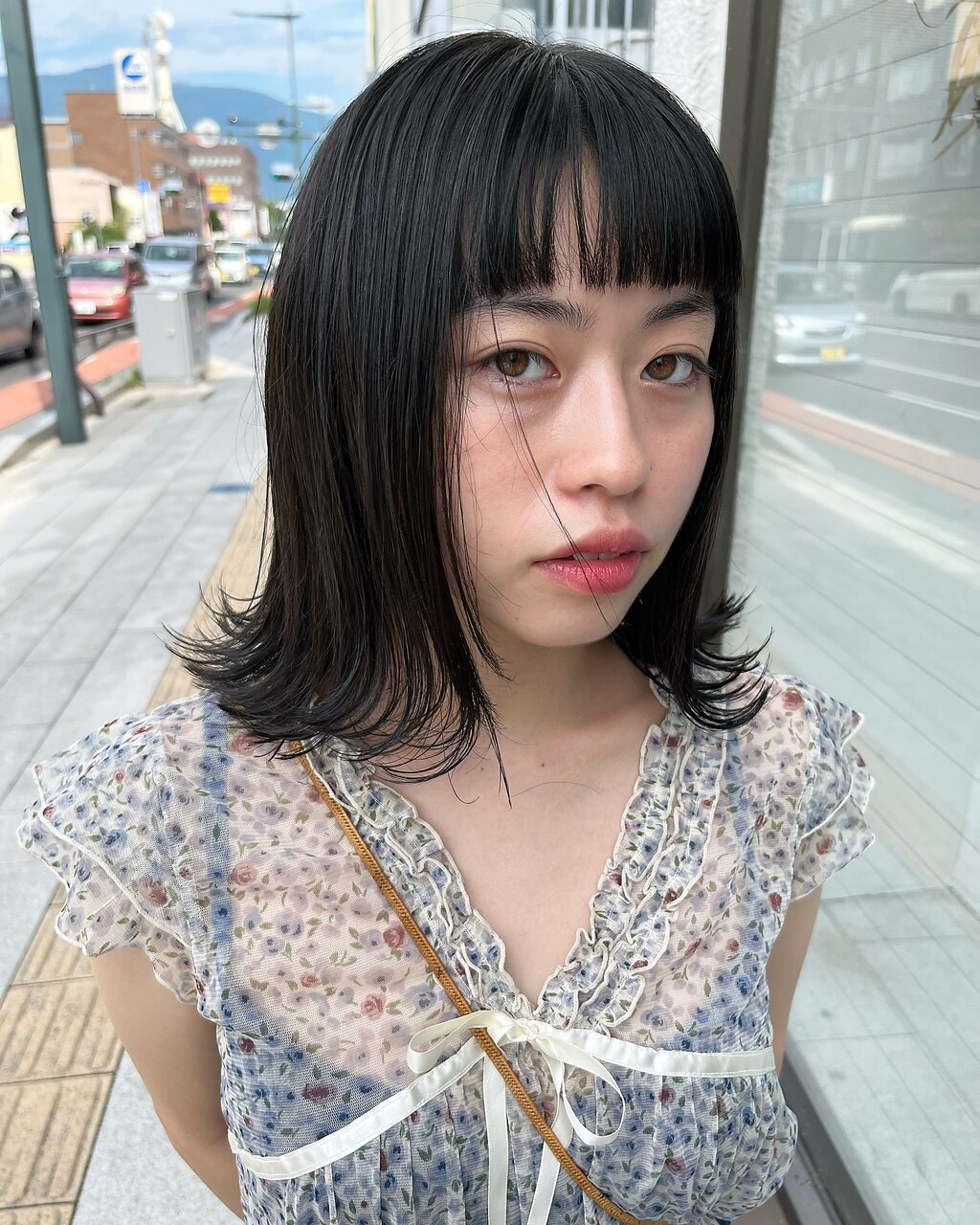 【seek菜月】dark greenオン眉ストレート【長野 松本】