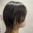 ミディアムウルフナチュラルインナーカラー