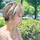 似合わせカット×ハイトーンカラー×ミルクティーアッシュ