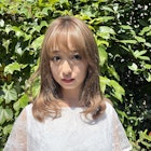 小顔ミディアムレイヤー×フリンジバング♪