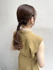 おしゃれなタイトポニー