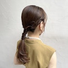 おしゃれなタイトポニー