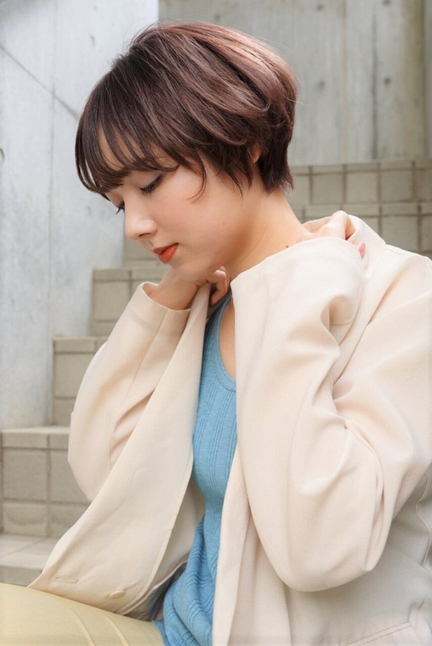 マロンベージュ＆ハンサムショート 20代30代40代50代 表参道