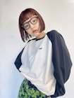 メガネに合わせるカジュアルミニボブ