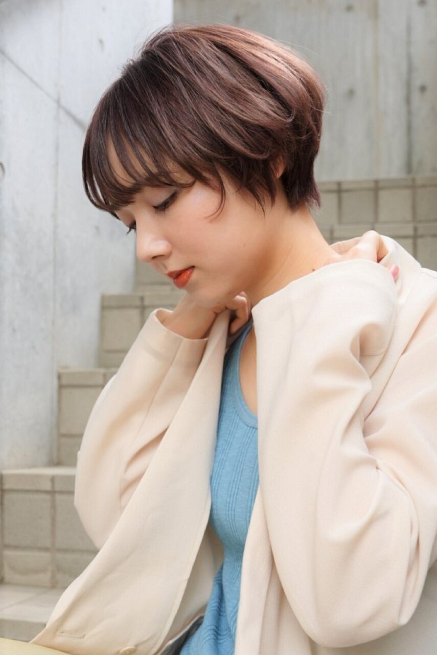 マロンベージュ＆ハンサムショート 20代30代40代50代 表参道
