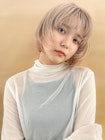 ケアブリーチ　ブロンドレイヤーボブ[村上雅人]