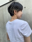 束感くびれショート　セクションカラー　ペールベージュ