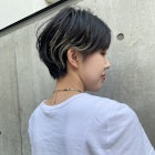 束感くびれショート セクションカラー ペールベージュ