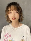 ハイライト×ボブパーマ
