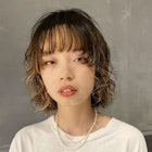 ハイライト×ボブパーマ