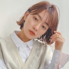 シースルーバング&レイヤーカット/ナチュラルかわいいミニボブ