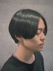センターパートストレート