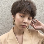 ふわりパーマが可愛いフレンチガールショート/ニュアンスカラー