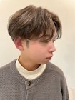 【メンズ】韓国マッシュ×センターパート
