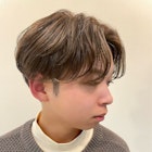 【メンズ】韓国マッシュ×センターパート