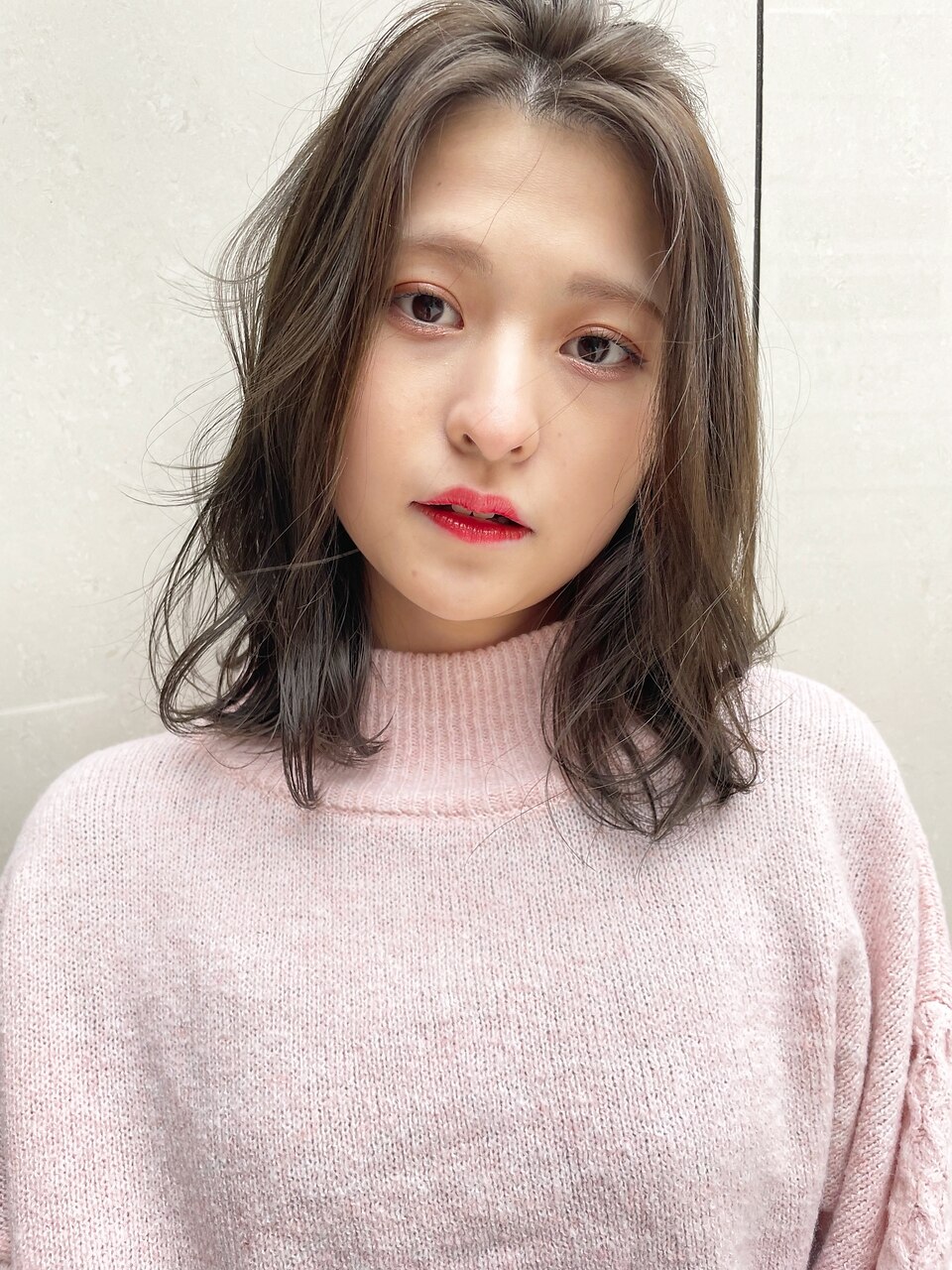 【イトウ担当】大人女子　センターパート　透明感ブルージュ