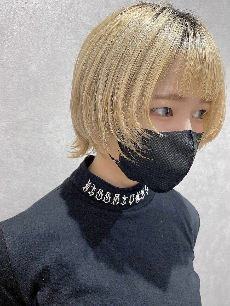 ペールベージュ丸みミニウルフ