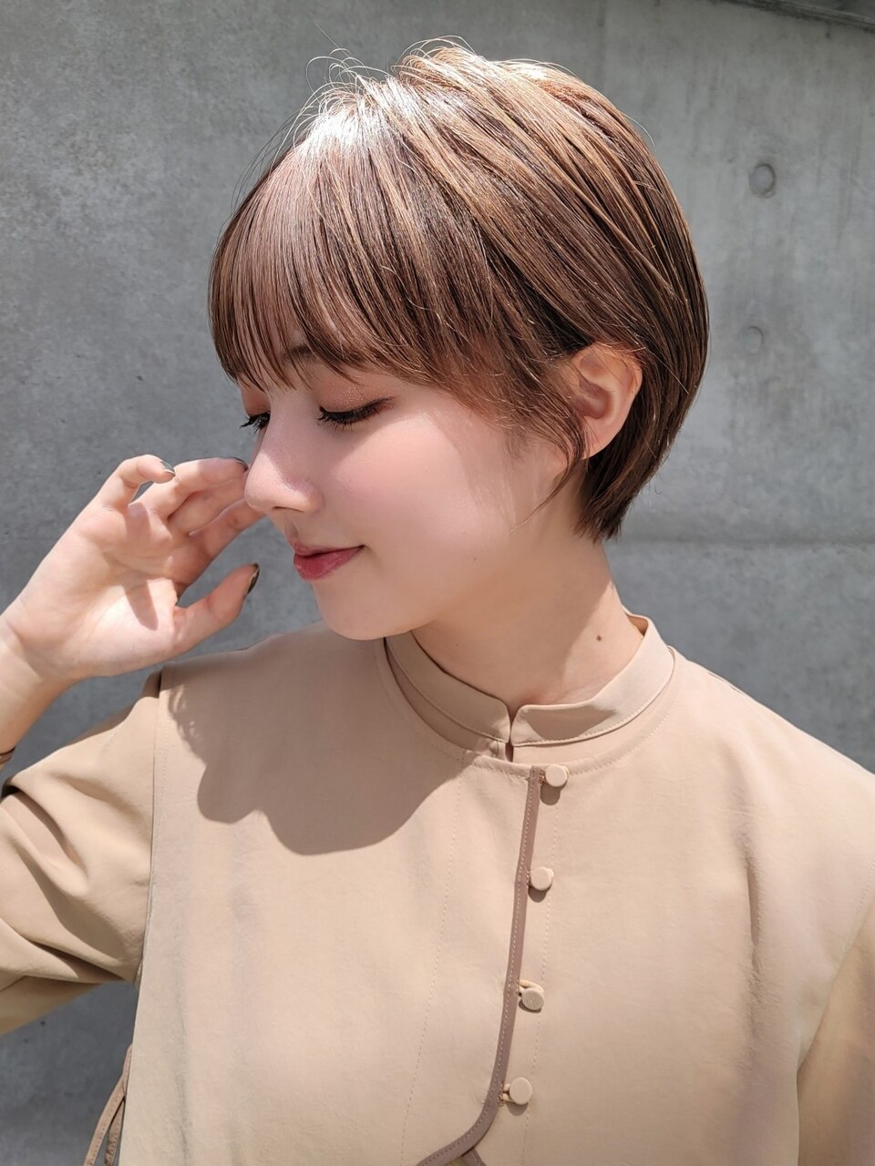 大人可愛いショートボブ