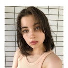 ブルージュカラーで柔らかいボブ